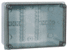 Kunststoff-Gehäuse mit transparenten Deckel, 190x145x70mm, IP65